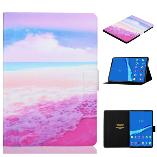 For Lenovo Tab M10 Plus 10.6 3rd Gen 2022 Voltage Coloured Drawing Smart Leather Tablet Case(Marble) - Lenovo by buy2fix | Online Shopping UK | buy2fix