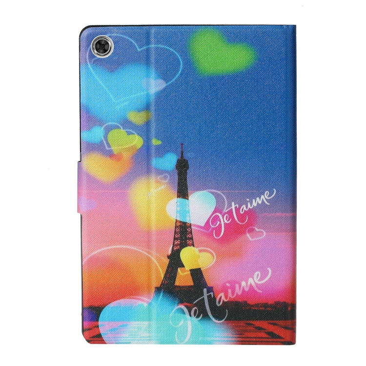 For Lenovo Tab M10 Plus 10.6 3rd Gen 2022 Voltage Coloured Drawing Smart Leather Tablet Case(Romantic Tower) - Lenovo by buy2fix | Online Shopping UK | buy2fix