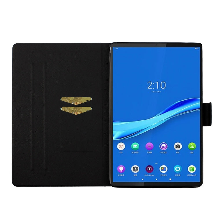 For Lenovo Tab M10 Plus 10.6 3rd Gen 2022 Voltage Coloured Drawing Smart Leather Tablet Case(Romantic Tower) - Lenovo by buy2fix | Online Shopping UK | buy2fix