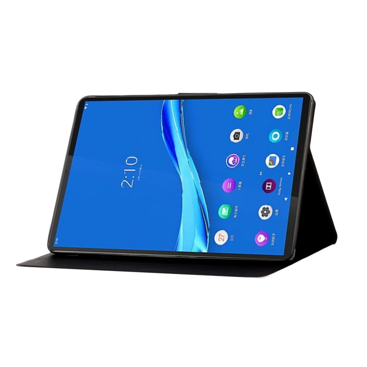 For Lenovo Tab M10 Plus 10.6 3rd Gen 2022 Voltage Coloured Drawing Smart Leather Tablet Case(Romantic Tower) - Lenovo by buy2fix | Online Shopping UK | buy2fix