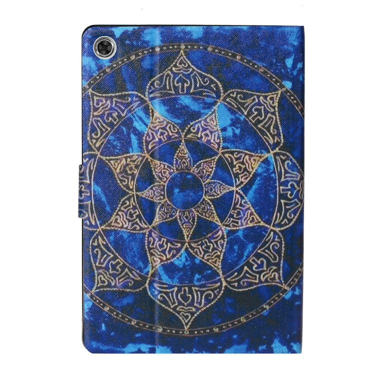 For Lenovo Tab M10 3rd Gen Voltage Coloured Drawing Smart Leather Tablet Case(Blue Mandala) - Lenovo by buy2fix | Online Shopping UK | buy2fix