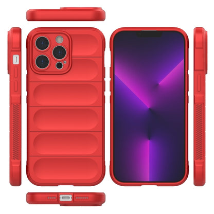 For iPhone 14 Pro Max Magic Shield TPU + Flannel Phone Case (Black) - iPhone 14 Pro Max Cases by buy2fix | Online Shopping UK | buy2fix