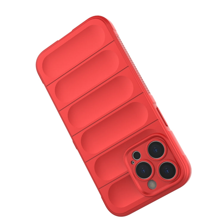For iPhone 14 Pro Max Magic Shield TPU + Flannel Phone Case (Wine Red) - iPhone 14 Pro Max Cases by buy2fix | Online Shopping UK | buy2fix