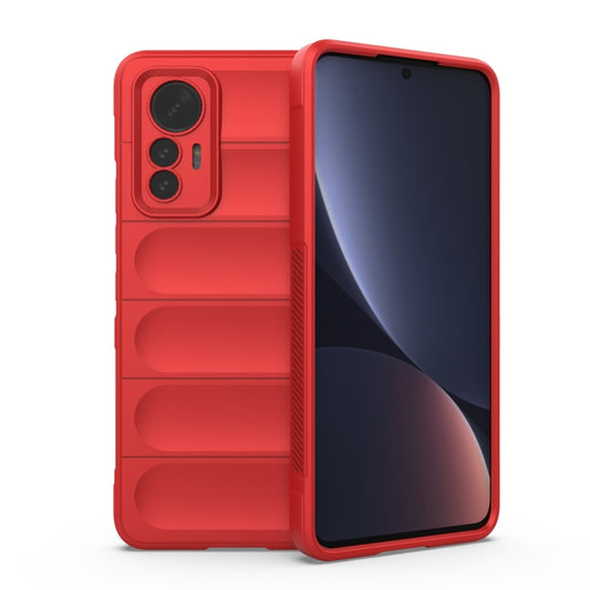 For Xiaomi 12 Lite Magic Shield TPU + Flannel Phone Case(Red) by buy2fix