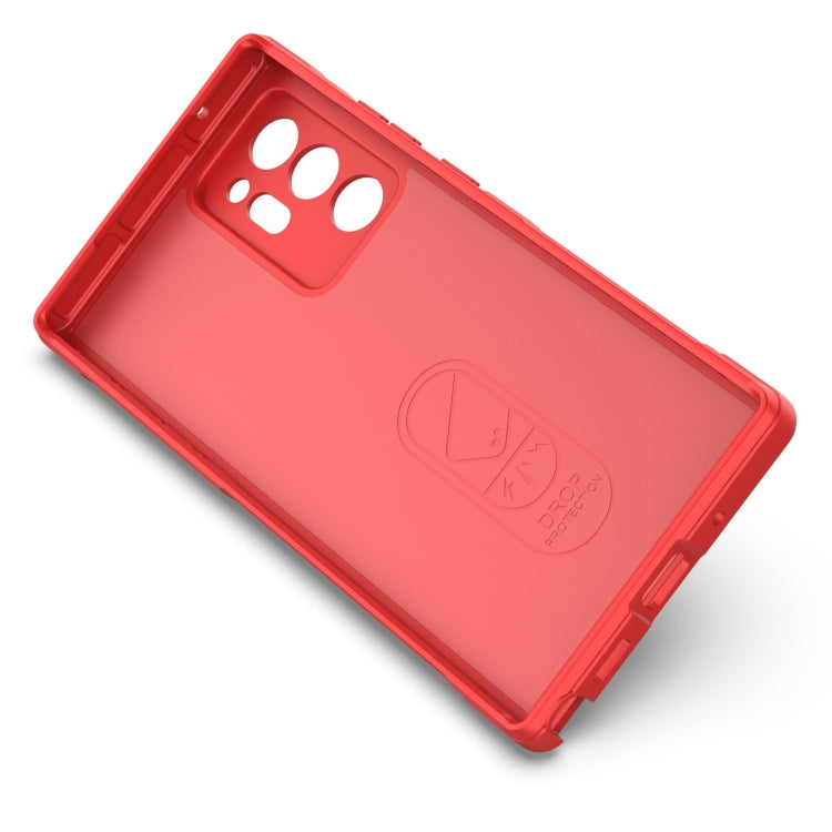 For Samsung Galaxy Note20 Ultra Magic Shield TPU + Flannel Phone Case(Red) by buy2fix