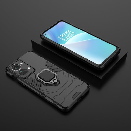 For OnePlus Nord 2T 5G Magnetic Ring Holder PC + TPU Phone Case(Black) - OnePlus Cases by buy2fix | Online Shopping UK | buy2fix