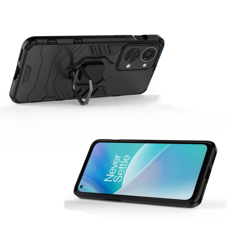 For OnePlus Nord 2T 5G Magnetic Ring Holder PC + TPU Phone Case(Black) - OnePlus Cases by buy2fix | Online Shopping UK | buy2fix