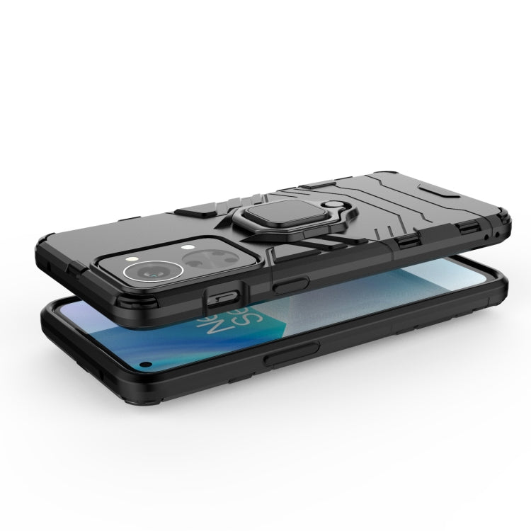 For OnePlus Nord 2T 5G Magnetic Ring Holder PC + TPU Phone Case(Black) - OnePlus Cases by buy2fix | Online Shopping UK | buy2fix