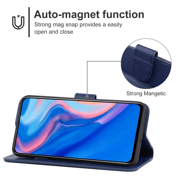 For Huawei P smart Z Leather Phone Case(Blue) - Huawei Cases by buy2fix | Online Shopping UK | buy2fix