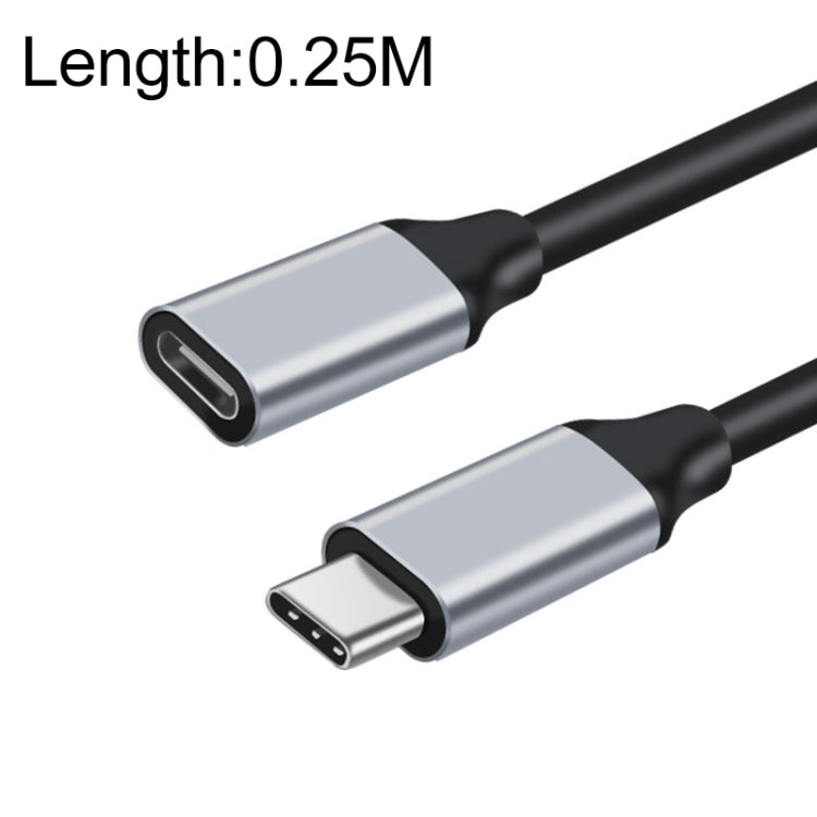 25cm 10Gbps USB-C / Type-C Male to Female Charging Data Transmission Extension Cable - Cable & Adapters by buy2fix | Online Shopping UK | buy2fix