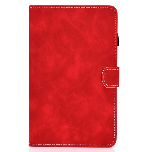 For Lenovo Tab M10 3rd Gen Stitching Cowhide Texture Smart Leather Tablet Case(Red) - Lenovo by buy2fix | Online Shopping UK | buy2fix
