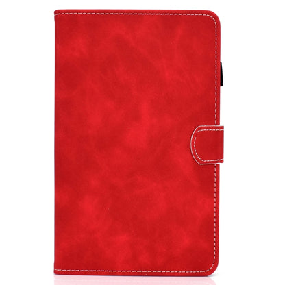 For Lenovo Tab M10 Plus 10.6 3rd Gen 2022 Stitching Cowhide Texture Smart Leather Tablet Case(Red) - Lenovo by buy2fix | Online Shopping UK | buy2fix