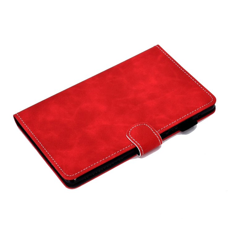 For Lenovo Tab M10 Plus 10.6 3rd Gen 2022 Stitching Cowhide Texture Smart Leather Tablet Case(Red) - Lenovo by buy2fix | Online Shopping UK | buy2fix