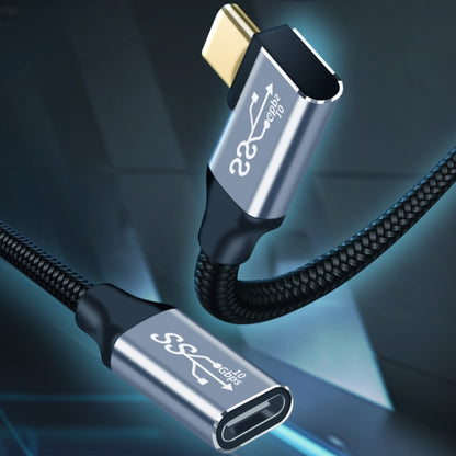 1.5m 10Gbps USB-C / Type-C Female to Male Elbow Charging Data Transmission Extension Cable - Cable & Adapters by buy2fix | Online Shopping UK | buy2fix