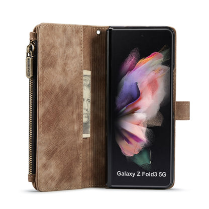 For Samsung Galaxy Z Fold3 5G CaseMe C30 Multifunctional Phone Leather Phone Case(Brown) - Galaxy Phone Cases by CaseMe | Online Shopping UK | buy2fix