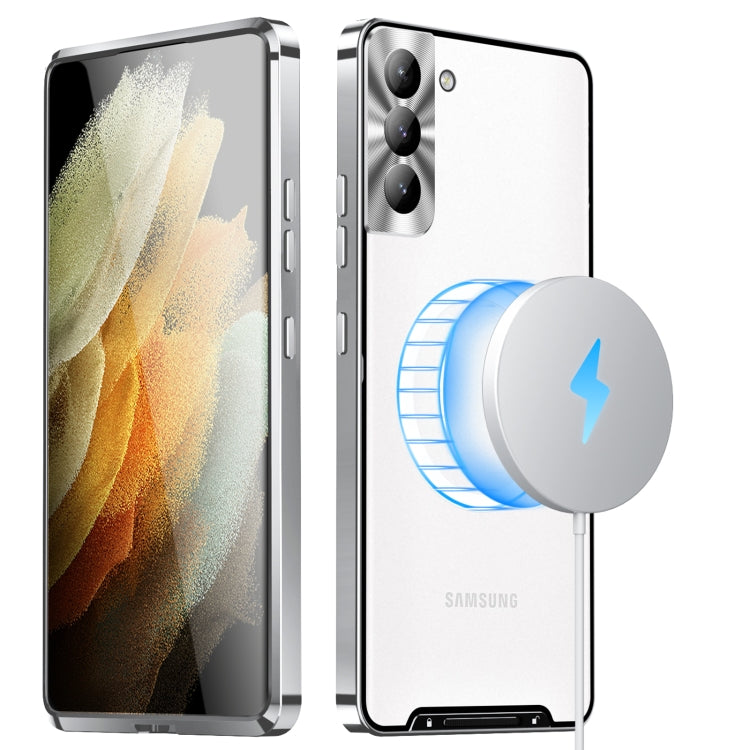 For Samsung Galaxy S21 Frosted Metal Phone Case(Silver) - Galaxy S21 5G Cases by buy2fix | Online Shopping UK | buy2fix