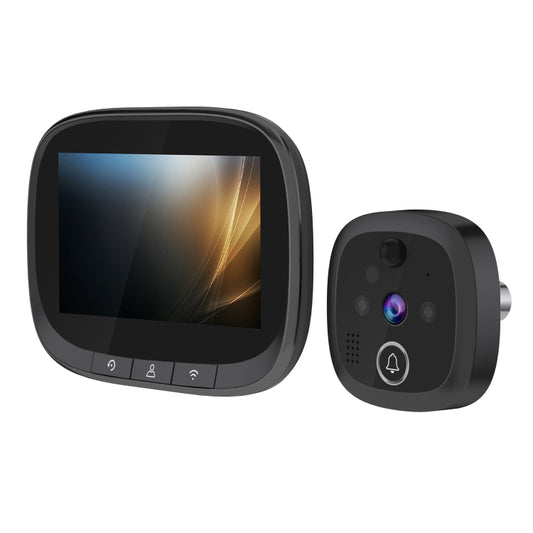 W2 4.3 inch Graffiti Color Screen WiFi Smart Wireless Video Doorbell(Black) - Video DoorBell by buy2fix | Online Shopping UK | buy2fix