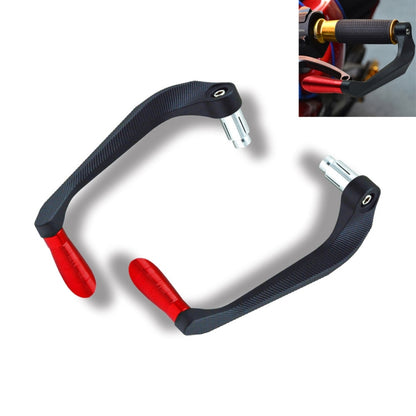 2 PCS Motorcycle Modification Accessories Striped Horn Shape Gear Brake Clutch Handbrake(Red) - Motorbike Brakes by buy2fix | Online Shopping UK | buy2fix