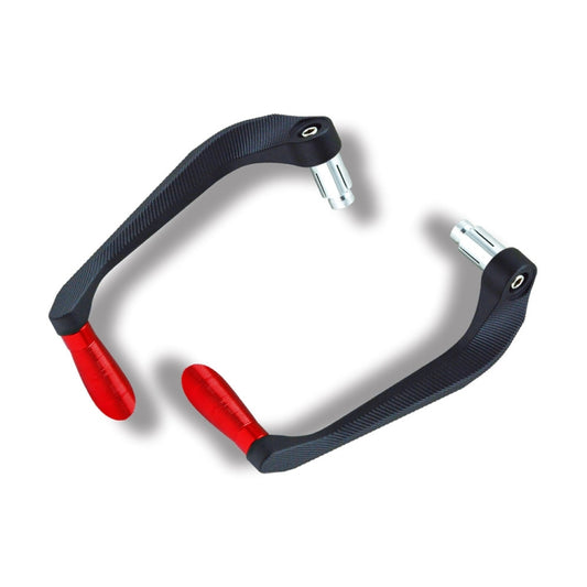 2 PCS Motorcycle Modification Accessories Striped Horn Shape Gear Brake Clutch Handbrake(Red) - Motorbike Brakes by buy2fix | Online Shopping UK | buy2fix