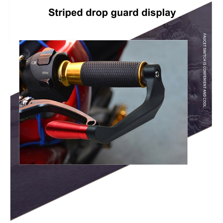 2 PCS Motorcycle Modification Accessories Striped Horn Shape Gear Brake Clutch Handbrake(Red) - Motorbike Brakes by buy2fix | Online Shopping UK | buy2fix