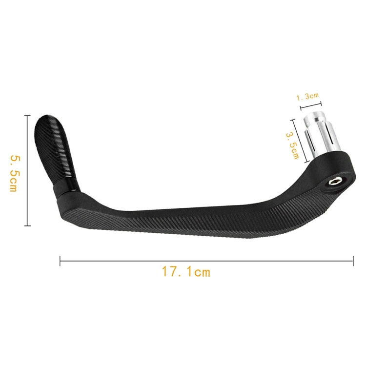 2 PCS Motorcycle Modification Accessories Striped Horn Shape Gear Brake Clutch Handbrake(Black) - In Car by buy2fix | Online Shopping UK | buy2fix