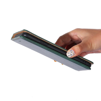 For OnePlus Nord CE 5G Gloss Oil Solid Color Magnetic Leather Phone Case(Green) - OnePlus Cases by buy2fix | Online Shopping UK | buy2fix