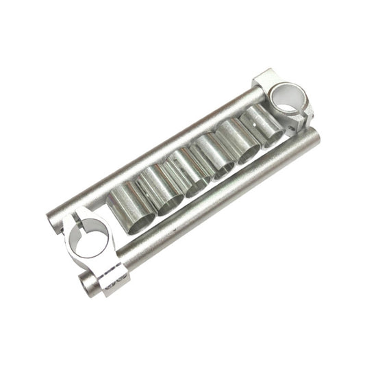 Motorcycle Modification Accessories CNC Handle Bar Grips Set(Silver) - Grips by buy2fix | Online Shopping UK | buy2fix