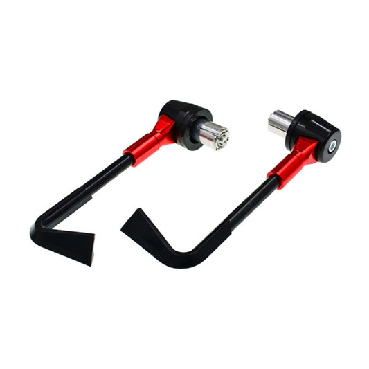 2 PCS Universal 22mm Shockproof Protection Rod CNC Horn Shape Handbrake Motorcycle Modification Accessories(Red) - Motorbike Brakes by buy2fix | Online Shopping UK | buy2fix