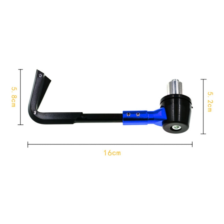 2 PCS Universal 22mm Shockproof Protection Rod CNC Horn Shape Handbrake Motorcycle Modification Accessories(Blue) - Motorbike Brakes by buy2fix | Online Shopping UK | buy2fix