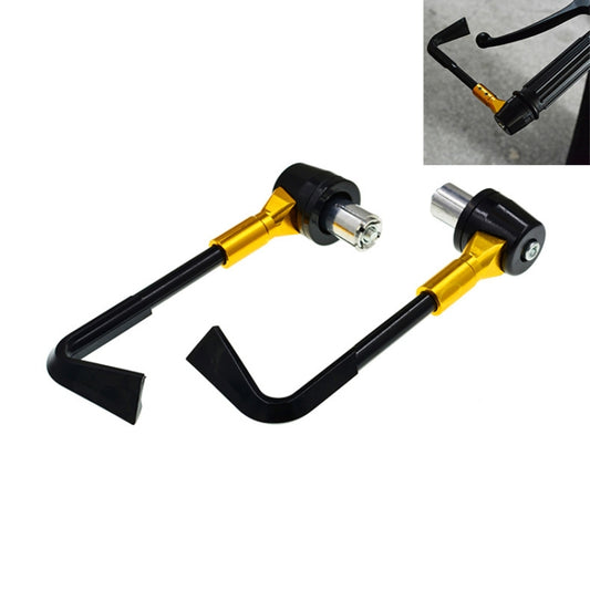 2 PCS Universal 22mm Shockproof Protection Rod CNC Horn Shape Handbrake Motorcycle Modification Accessories(Gold) - Motorbike Brakes by buy2fix | Online Shopping UK | buy2fix