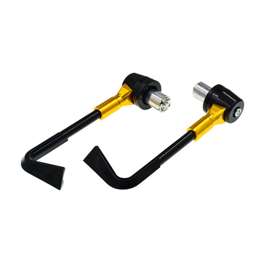 2 PCS Universal 22mm Shockproof Protection Rod CNC Horn Shape Handbrake Motorcycle Modification Accessories(Gold) - Motorbike Brakes by buy2fix | Online Shopping UK | buy2fix