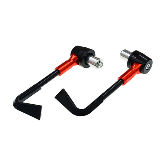 2 PCS Universal 22mm Shockproof Protection Rod CNC Horn Shape Handbrake Motorcycle Modification Accessories(Orange) - Motorbike Brakes by buy2fix | Online Shopping UK | buy2fix