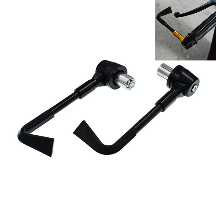 2 PCS Universal 22mm Shockproof Protection Rod CNC Horn Shape Handbrake Motorcycle Modification Accessories(Black) - Motorbike Brakes by buy2fix | Online Shopping UK | buy2fix