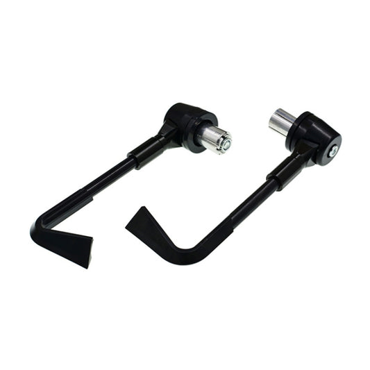 2 PCS Universal 22mm Shockproof Protection Rod CNC Horn Shape Handbrake Motorcycle Modification Accessories(Black) - Motorbike Brakes by buy2fix | Online Shopping UK | buy2fix