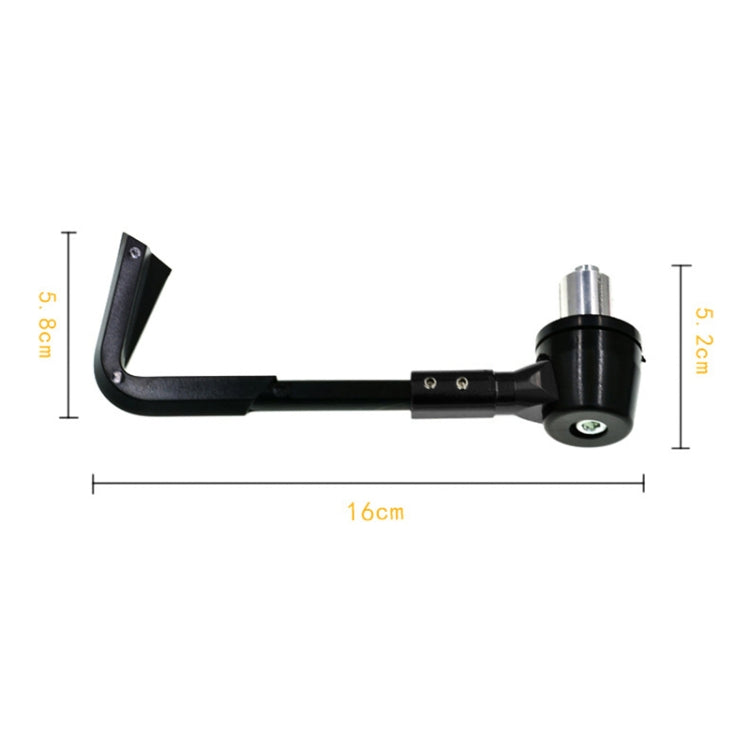2 PCS Universal 22mm Shockproof Protection Rod CNC Horn Shape Handbrake Motorcycle Modification Accessories(Black) - Motorbike Brakes by buy2fix | Online Shopping UK | buy2fix