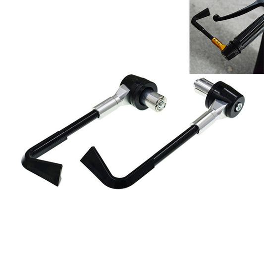 2 PCS Universal 22mm Shockproof Protection Rod CNC Horn Shape Handbrake Motorcycle Modification Accessories(Silver) - Motorbike Brakes by buy2fix | Online Shopping UK | buy2fix