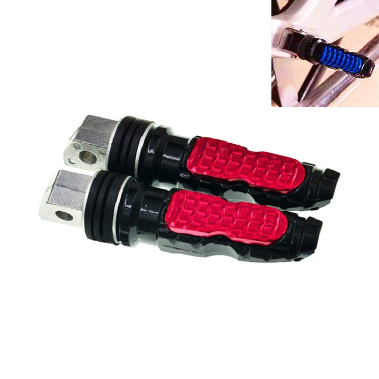 Universal Motor Bike Footpegs Foot Rests Rear Pedals Set Motorcycle Modification Accessories(Red) - Others by buy2fix | Online Shopping UK | buy2fix