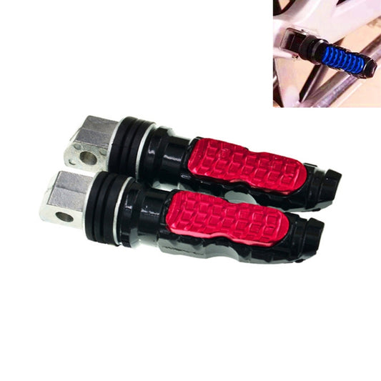 Universal Motor Bike Footpegs Foot Rests Rear Pedals Set Motorcycle Modification Accessories(Red) - Others by buy2fix | Online Shopping UK | buy2fix