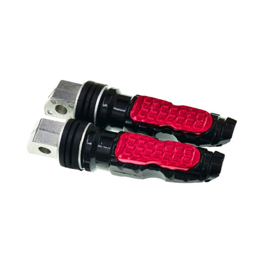 Universal Motor Bike Footpegs Foot Rests Rear Pedals Set Motorcycle Modification Accessories(Red) - Others by buy2fix | Online Shopping UK | buy2fix