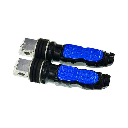 Universal Motor Bike Footpegs Foot Rests Rear Pedals Set Motorcycle Modification Accessories(Blue) - Others by buy2fix | Online Shopping UK | buy2fix