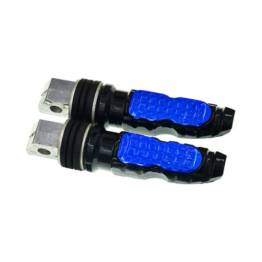 Universal Motor Bike Footpegs Foot Rests Rear Pedals Set Motorcycle Modification Accessories(Blue) - Others by buy2fix | Online Shopping UK | buy2fix