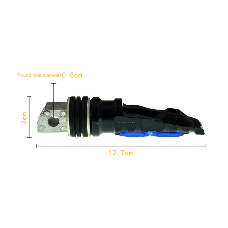 Universal Motor Bike Footpegs Foot Rests Rear Pedals Set Motorcycle Modification Accessories(Blue) - Others by buy2fix | Online Shopping UK | buy2fix