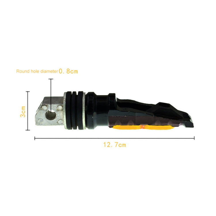 Universal Motor Bike Footpegs Foot Rests Rear Pedals Set Motorcycle Modification Accessories(Gold) - Others by buy2fix | Online Shopping UK | buy2fix