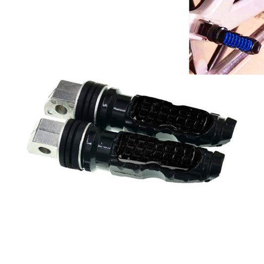 Universal Motor Bike Footpegs Foot Rests Rear Pedals Set Motorcycle Modification Accessories(Black) - Others by buy2fix | Online Shopping UK | buy2fix