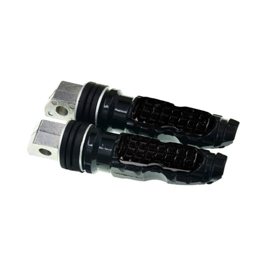 Universal Motor Bike Footpegs Foot Rests Rear Pedals Set Motorcycle Modification Accessories(Black) - Others by buy2fix | Online Shopping UK | buy2fix