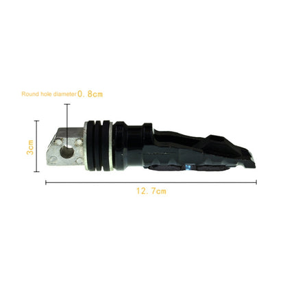 Universal Motor Bike Footpegs Foot Rests Rear Pedals Set Motorcycle Modification Accessories(Black) - Others by buy2fix | Online Shopping UK | buy2fix