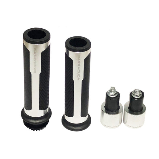 Motorcycle Modification Accessories Hand Grip Cover Handlebar Set(Silver) - Grips by buy2fix | Online Shopping UK | buy2fix