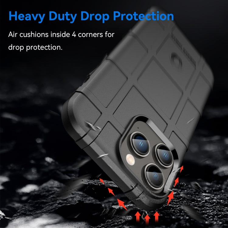 For iPhone 14 Pro Max Lanyard Rugged Shield TPU Phone Case (Black) - iPhone 14 Pro Max Cases by buy2fix | Online Shopping UK | buy2fix