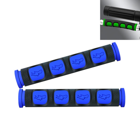 2 PCS Motorcycle Modification Accessories PVC Horn ShapeHand Grip Cover Handlebar Set(Blue) - Grips by buy2fix | Online Shopping UK | buy2fix