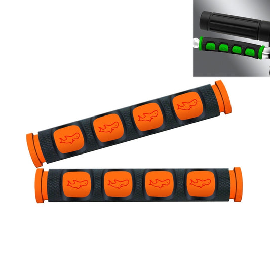 2 PCS Motorcycle Modification Accessories PVC Horn ShapeHand Grip Cover Handlebar Set(Orange) - Grips by buy2fix | Online Shopping UK | buy2fix